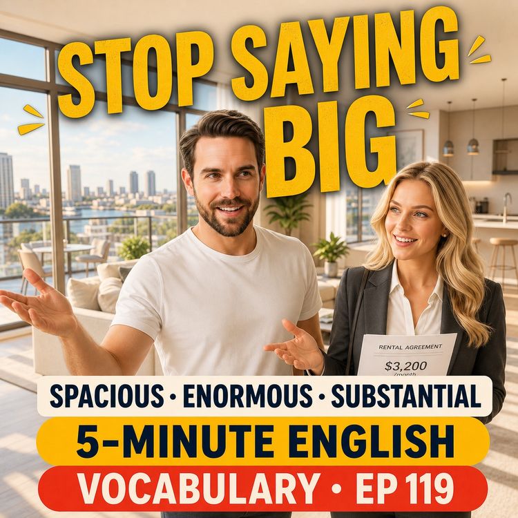 cover art for Stop Saying “Big”: Spacious, Enormous or Substantial?