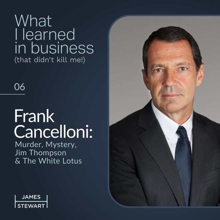 cover art for Frank Cancelloni: Murder, Mystery, Jim Thompson & The White Lotus