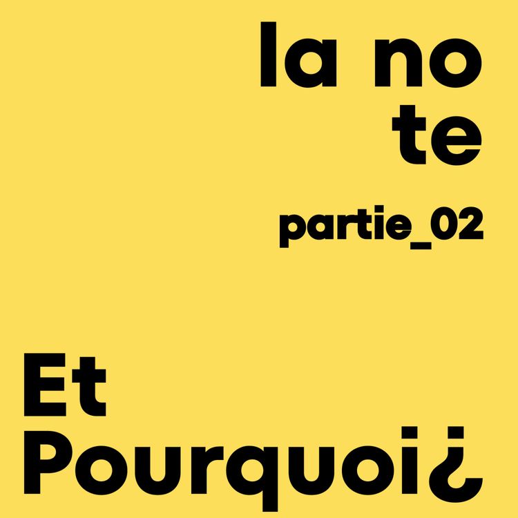 cover art for la note (partie 2/2)