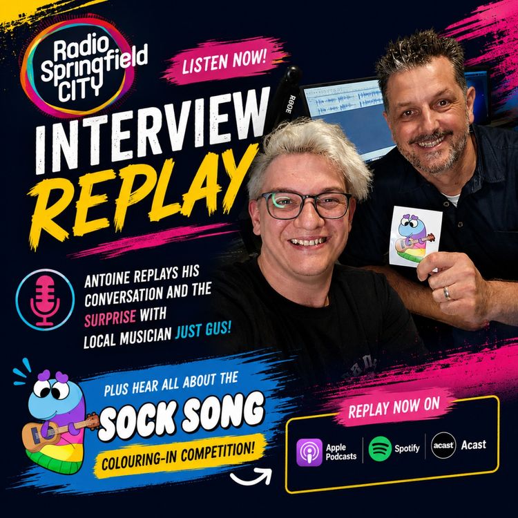 cover art for Just Gus Brings Odd Socks, Australian Humour and New Music to Radio Springfield City