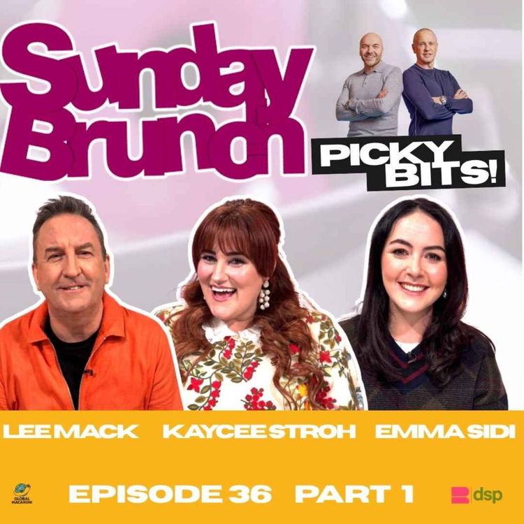 cover art for S2 Ep36 PART 1: Lee Mack, KayCee Stroh and Emma Sidi.