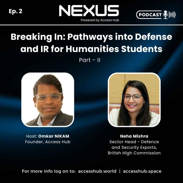 cover art for Ep.2 Breaking In: Pathways into Defense and IR for Humanities Students - Part - II | Neha Mishra