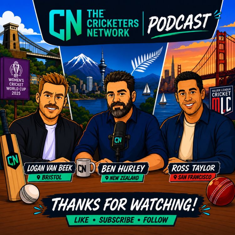cover art for A truly international episode with Ross Taylor and Logan van Beek.