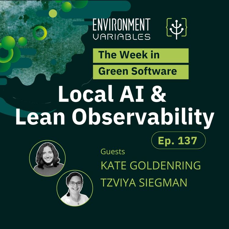 cover art for The Week in Green Software: Local AI & Lean Observability