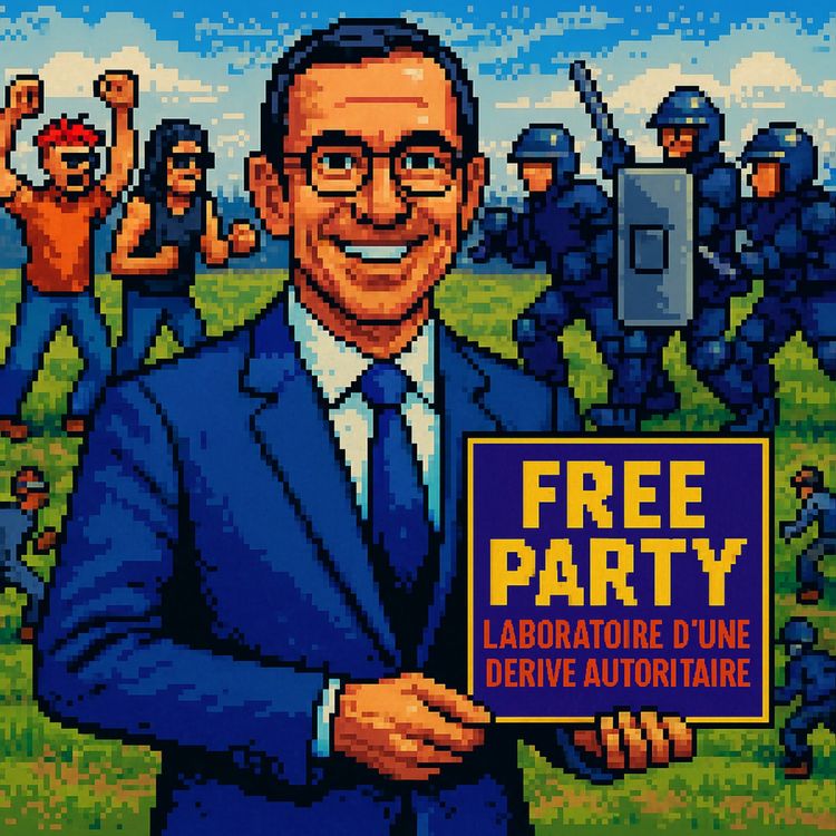 cover art for Free-party, laboratoire d'une dérive autoritaire
