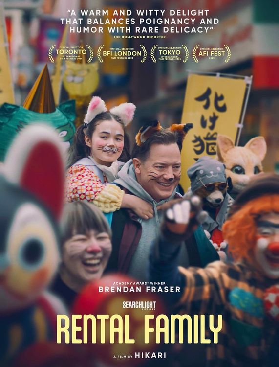 cover art for RENTAL FAMILY MAN ON FILM: 🍿 REVIEW! A  FILM about Modern Human Connection or a "Mutant Telepathy Origin Story"!?