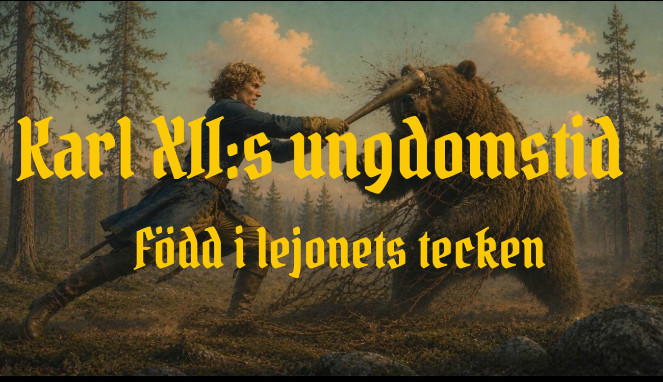 cover art for Karl XII:s Ungdomstid: Född i Lejonets tecken