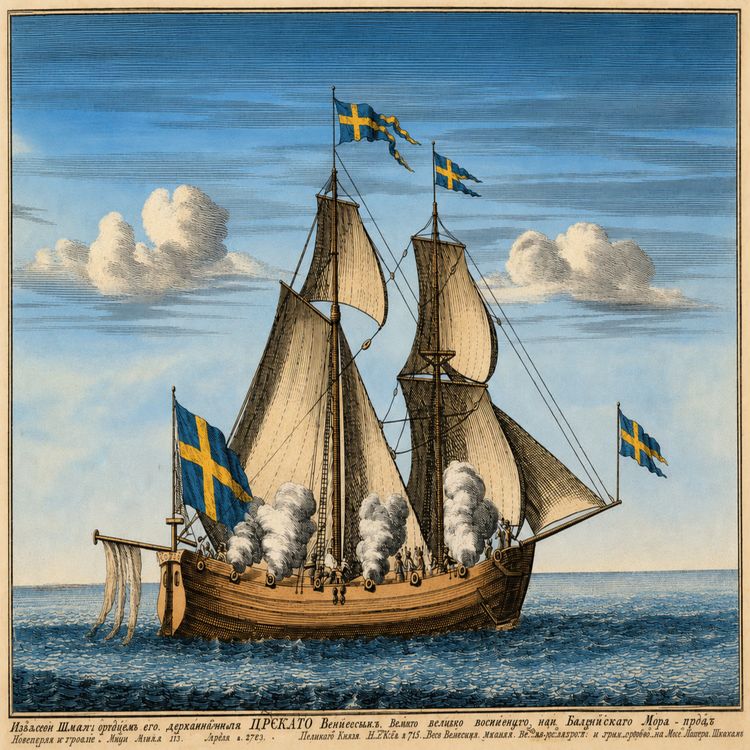 cover art for Skeppet Thors strid på sjön Ladoga & försvaret av det svenska Ingermanland