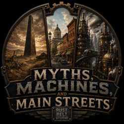 cover art for Myths, Machines, and Main Streets
