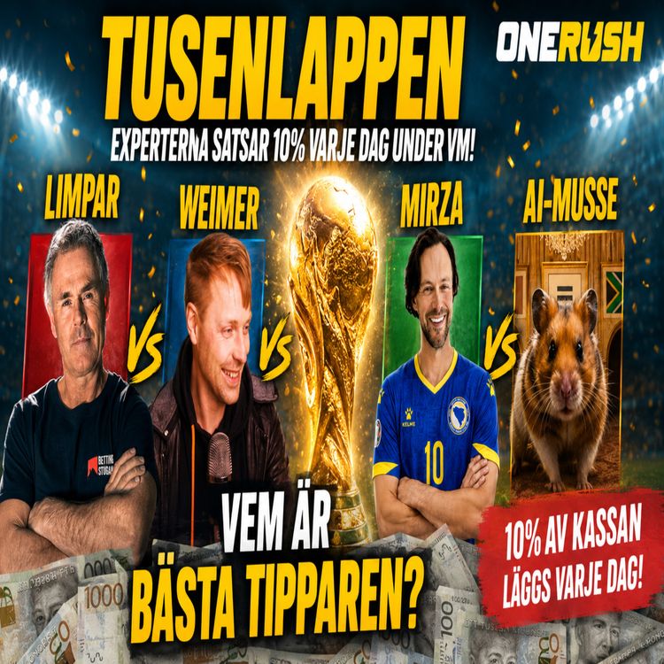cover art for Tusenlappen #4 - » Vinner spelexperten, fotbollsproffset, journalisten eller AI-spelaren?
