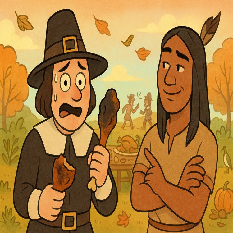 cover art for The Dark Truth Behind Thanksgiving