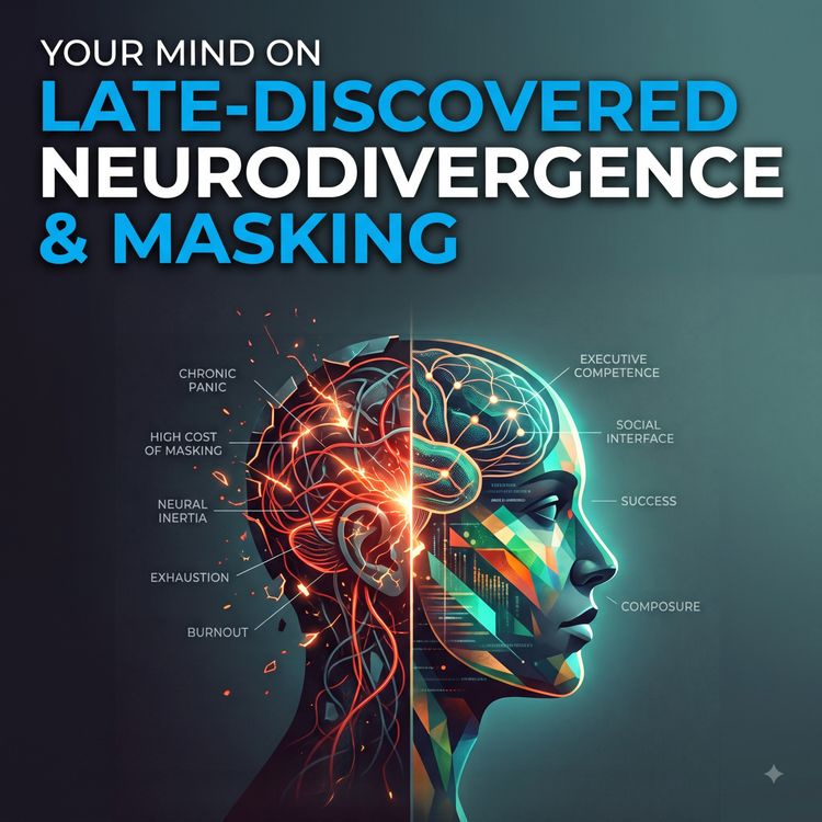 cover art for Why Late-Diagnosed Adults Face Severe Burnout (ADHD, Autism & Masking)