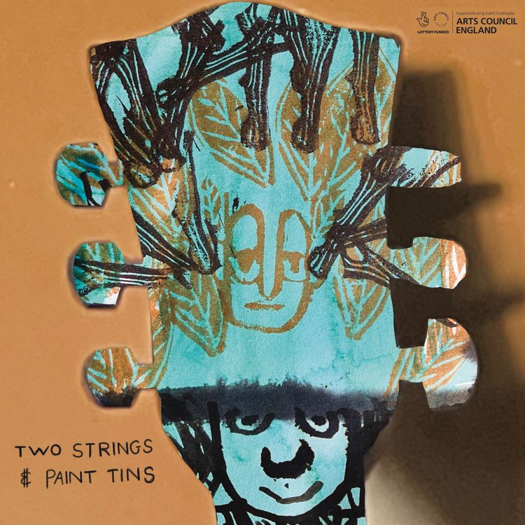 cover art for Two Strings Cassette Tape with Paul Mclean