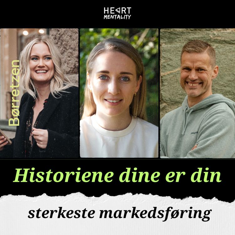 cover art for 197: Hvorfor historiene dine er din sterkeste markedsføring (behind the scenes av boken "Kast Masken") med Christine Børrezen og Oda Opheim Vinge
