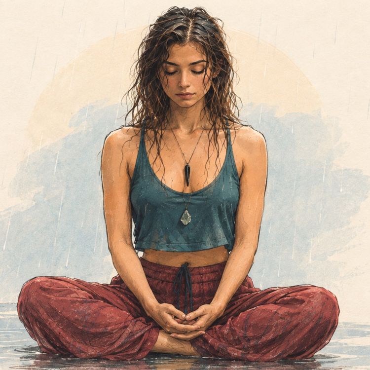 cover art for مدیتیشن آرامش ذهن با صدای باران 🌧️| مدیتیشن