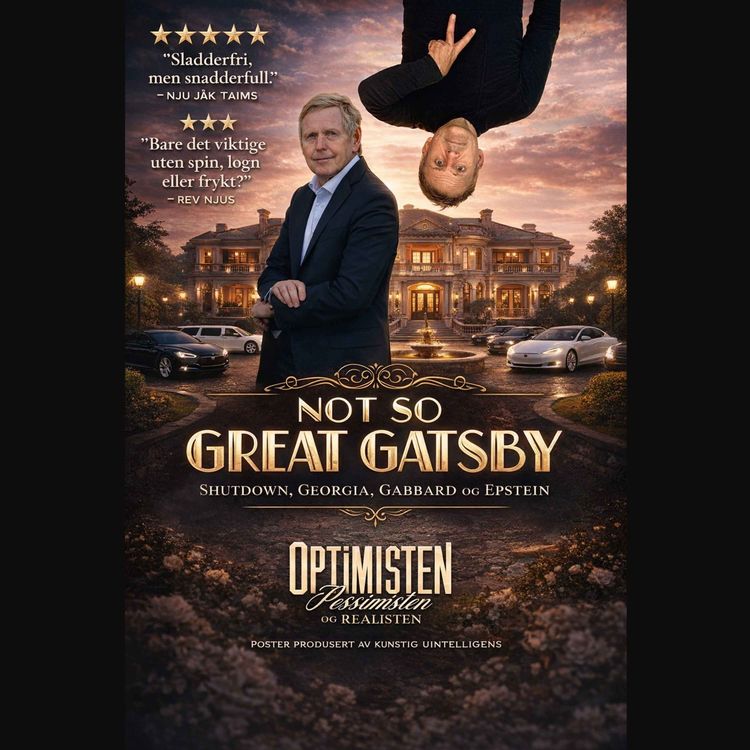 cover art for Sladderfri, men snadderfull om Trumps forlik, valgfuskideer og Epsteinessensen