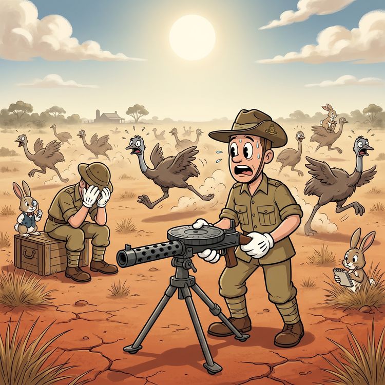 cover art for Emus 1, Australia 0