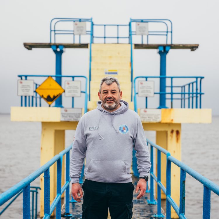 cover art for 64/365: Eamonn Moloney at Blackrock Diving Board, Salthill, Galway. 