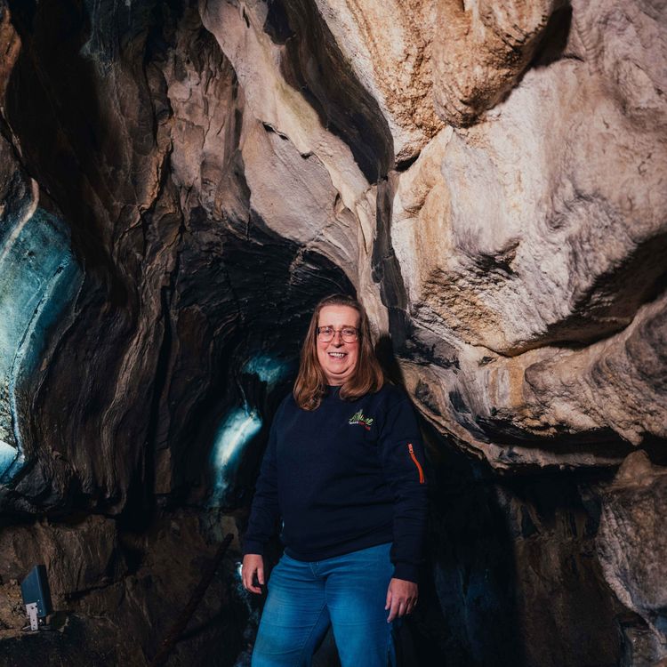cover art for 137/365: Nuala Mulqueeney at Aillwee Caves, Co Clare. 