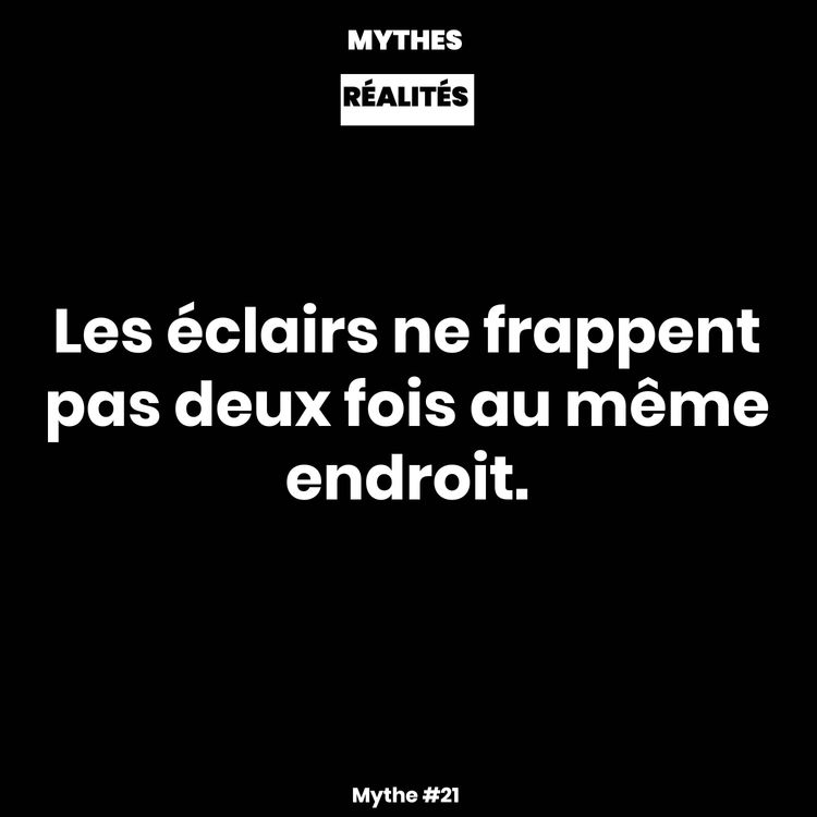 cover art for Mythe #21 — Les éclairs ne frappent pas deux fois au même endroit