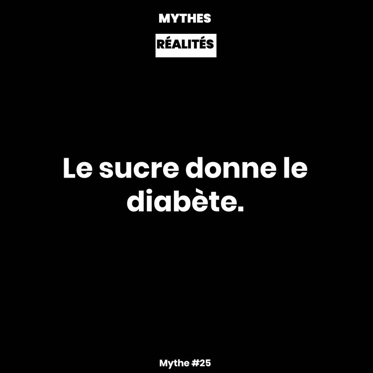 cover art for Mythe #25 — Le sucre donne le diabète