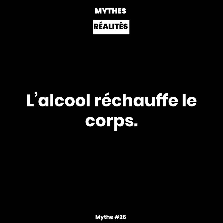 cover art for Mythe #26 — L’alcool réchauffe le corps