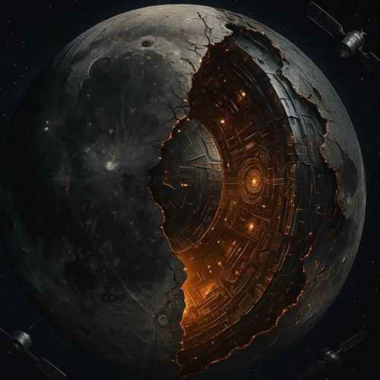 cover art for The Moon – An Ancient Spaceship?