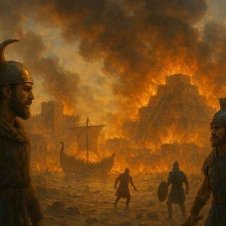 cover art for The Bronze Age Collapse – Who Were the Mysterious Sea Peoples?