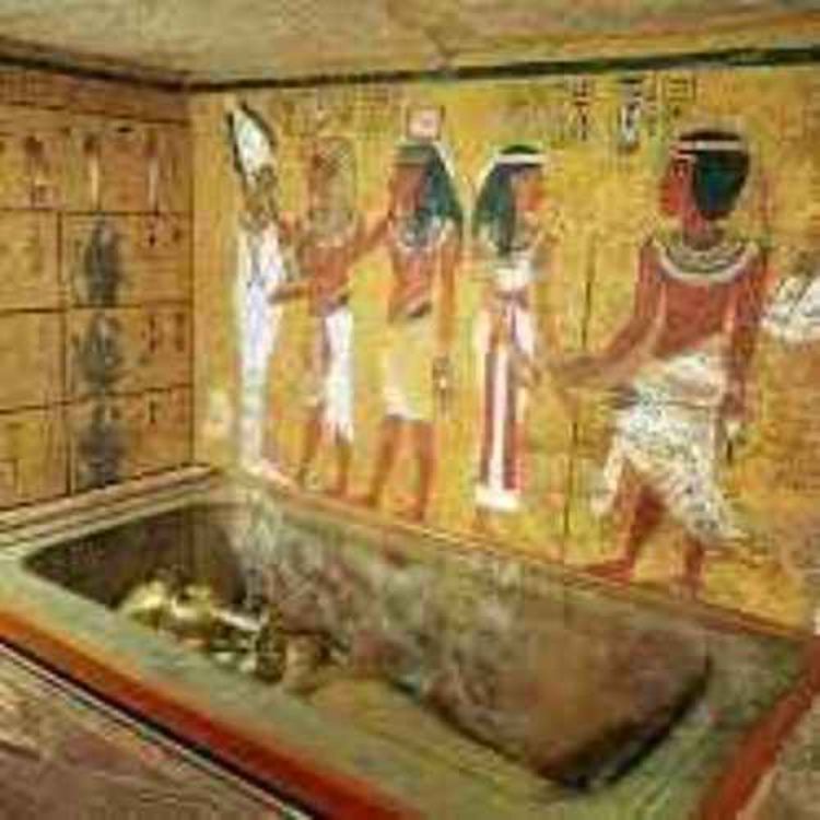 cover art for Egyptian tombs and reincarnation