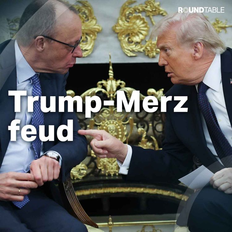 cover art for Merz clashes with Trump as German economy stalls