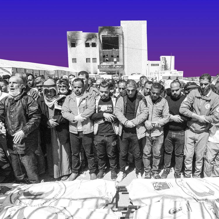 cover art for The Mass Grave in Gaza