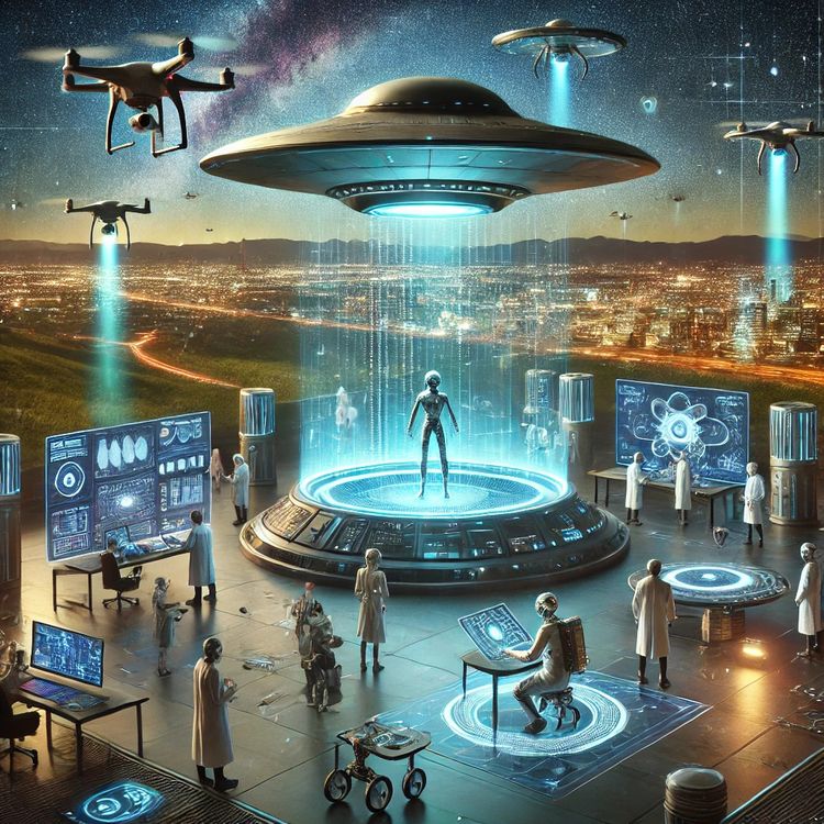 cover art for UFOlgy in the Age of Artificial Intelligence