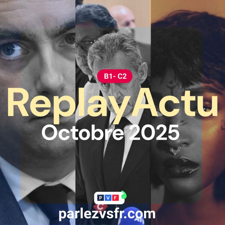 cover art for "Replay Actu" d'octobre 2025, l'actualité française expliquée