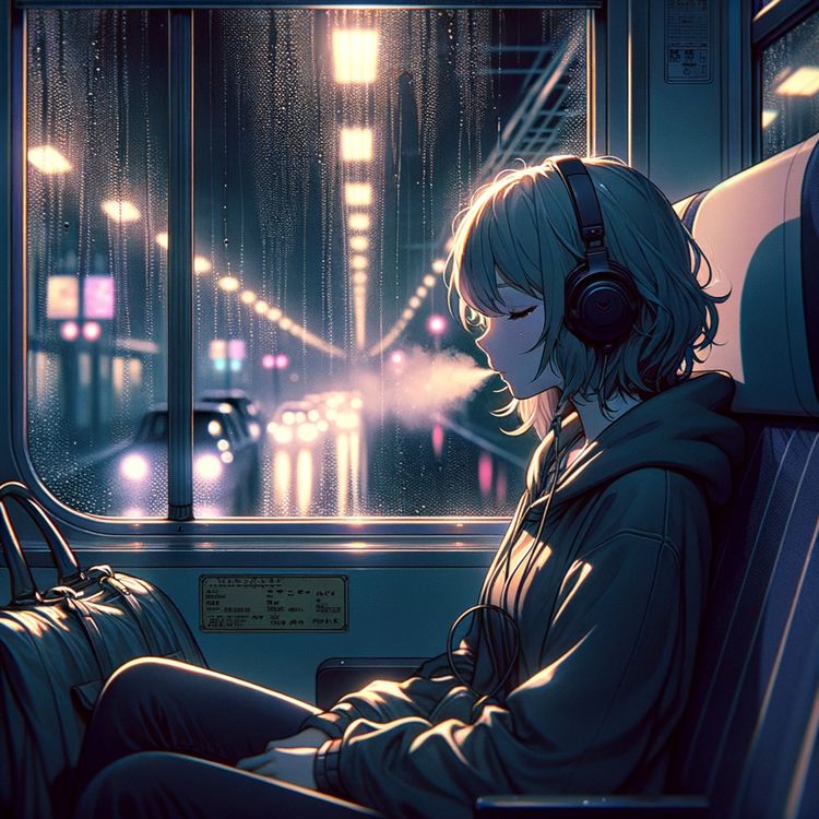 cover art for Slow rain sounds for when you need to escape your mind