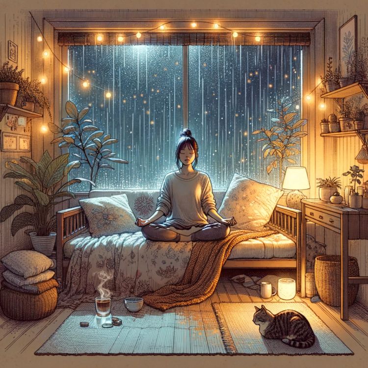 cover art for Crystal Cave Night Relaxation Journey