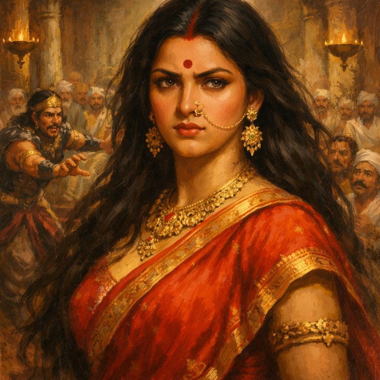 cover art for The Complete Story of Draupadi's Disrobing | From the Dice Game to the Vow That Started a War