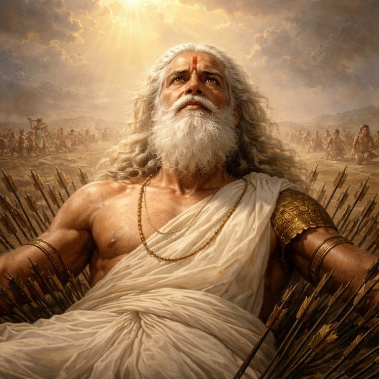cover art for How Did Bhishma Die in the Mahabharata? | The Warrior Who Waited for the Sun