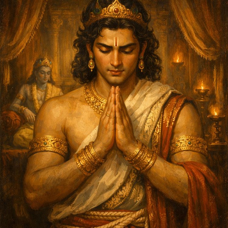 cover art for Why Did Krishna Not Fight at Kurukshetra? | Mahabharata Stories for Sleep