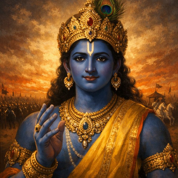 cover art for The Complete Story of Krishna | God, King & Charioteer