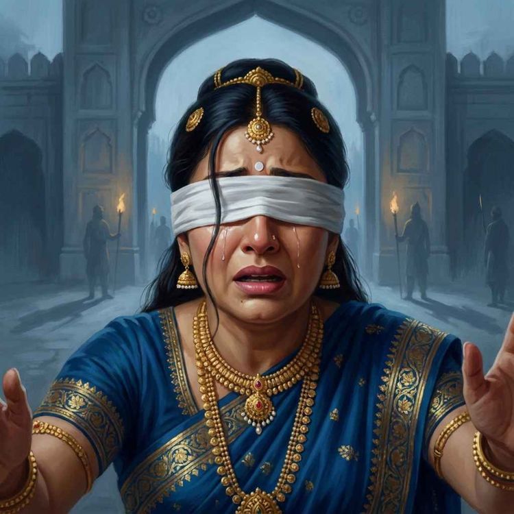 cover art for Why Did Gandhari Curse Krishna in the Mahabharata? | The Mother Who Refused to Forgive