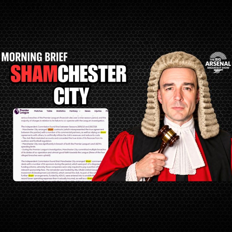 cover art for SHAMCHESTER CITY: Premier League Signal End Game for the Cheats ⚖️🔴