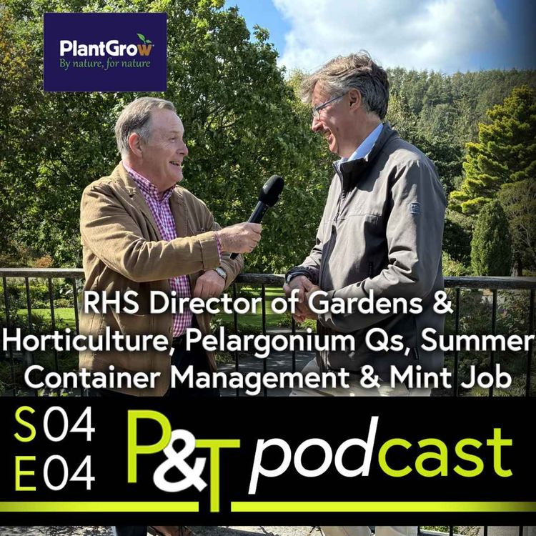 cover art for RHS Director of Gardens & Horticulture, Pelargonium Questions, Summer Container Management & Mint Job!