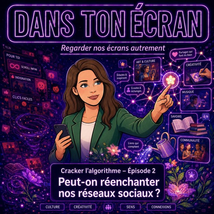 cover art for Peut-on réenchanter nos usages numériques ? Avec Laurent François (Craquer l’algorithme, réenchanter les réseaux sociaux)