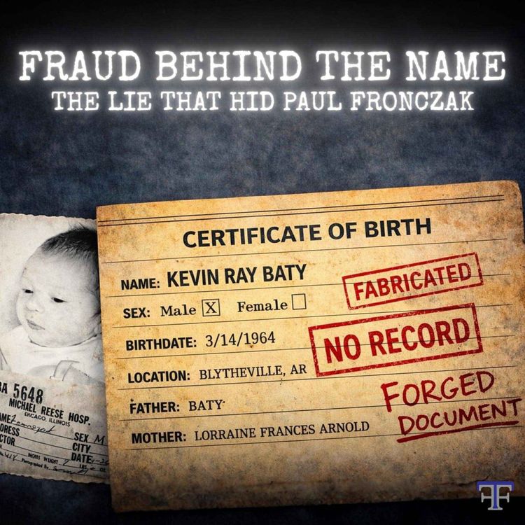 cover art for FRAUD Behind the Name | The Fronczak Files S3 Ep. 8