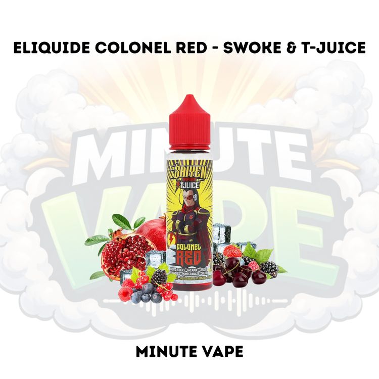 cover art for Eliquide colonel red, Swoke & T-juice- Minute vape