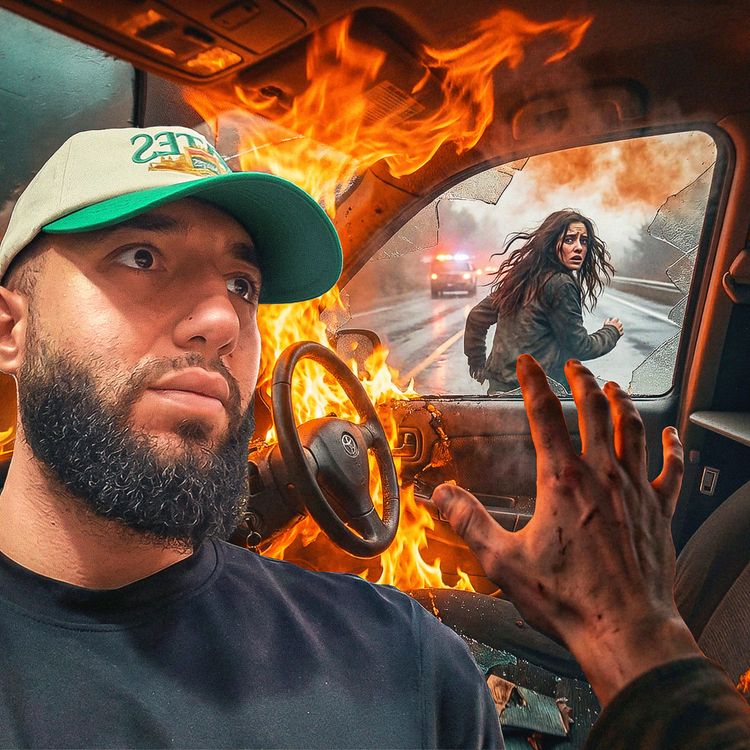 cover art for Abandonné dans une voiture en feu...