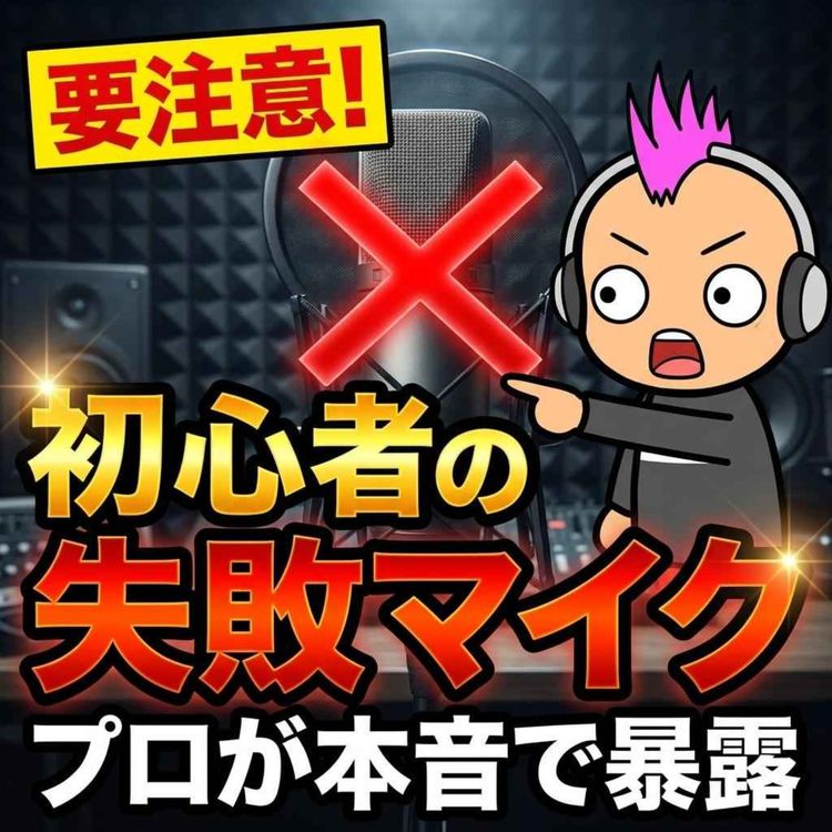 cover art for 【失敗回避】初心者が絶対に買ってはいけないポッドキャスト用マイクの共通点とは?