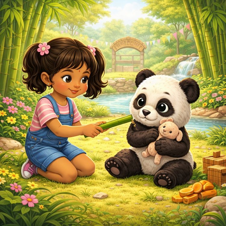 cover art for Pam and the Panda’s First Day at the Zoo