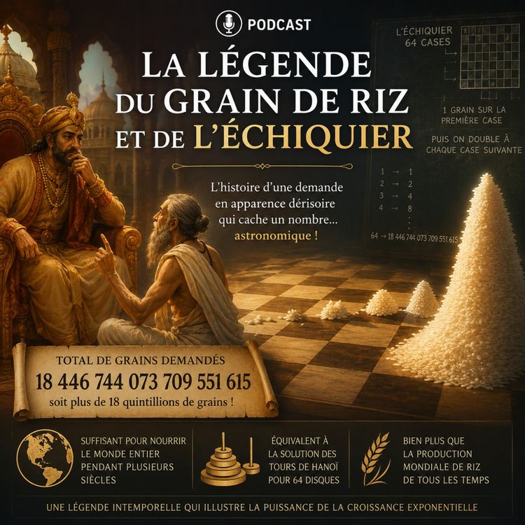 cover art for La légende du grain de riz et de l’échiquier