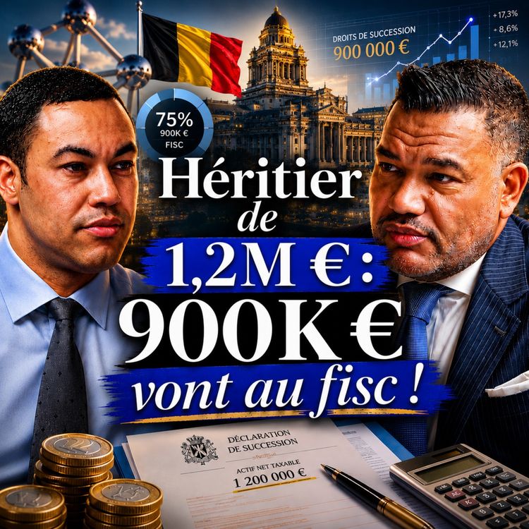 cover art for Hériter d'1,2M : 900.000€ vont au fisc !